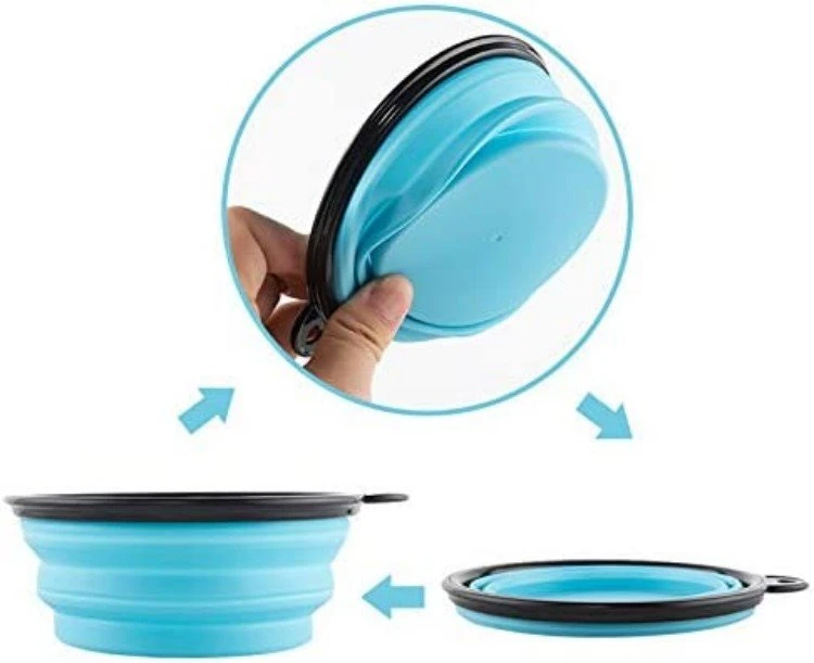 silicone pet dog bowl